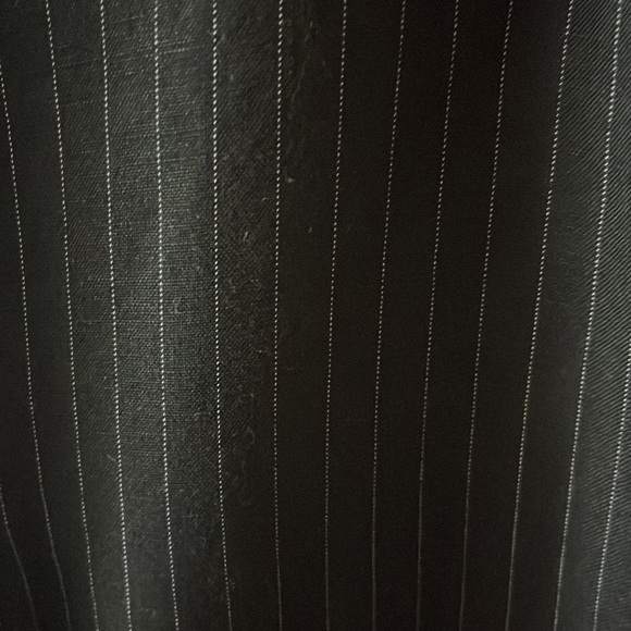 Pin striped linen pants with draw string - Picture 3 of 4